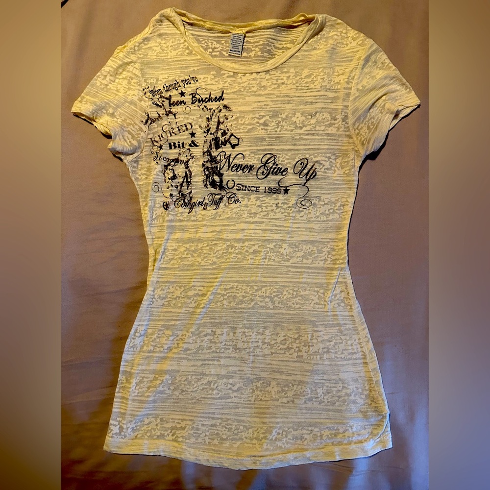 Women’s short sleeve Cowgirl Tuff shirt